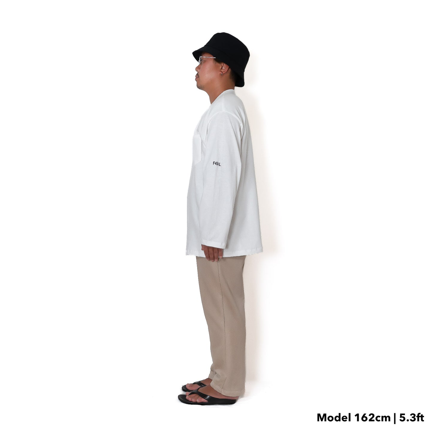 FOL-LOGO ポケット ロンT ホワイト