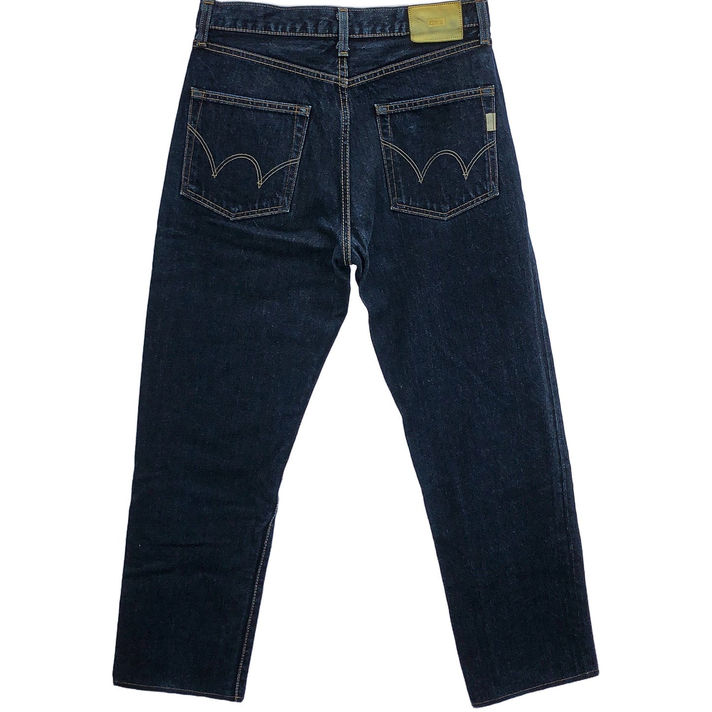 EDWIN MADE IN JAPAN レザーパッチ デニムパンツ