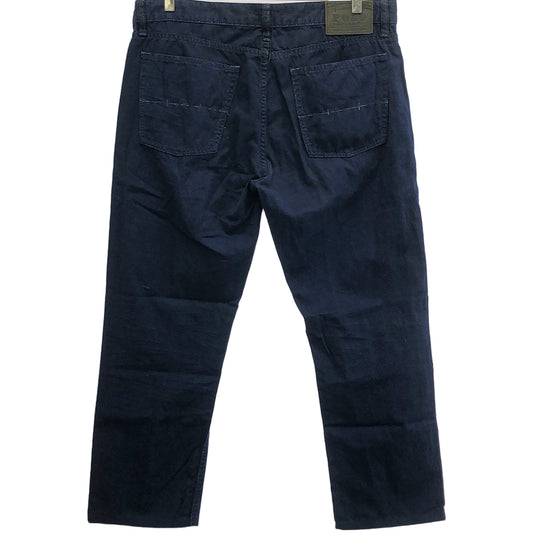 ラルフローレン コットンリネン インディゴ染め パンツ