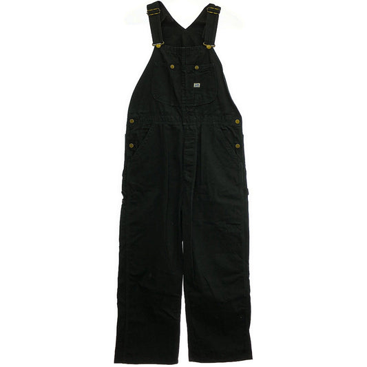 LEE ダック生地 ブラック オーバーオール