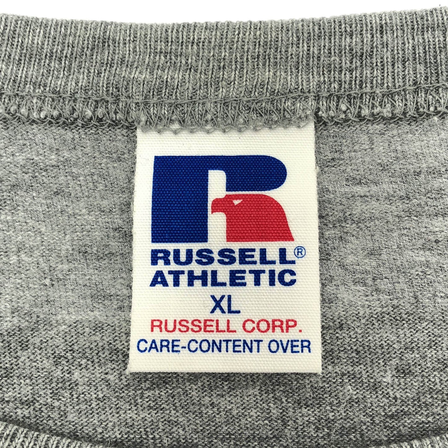 RUSSELL ATHLETIC カレッジプリント グレー Tシャツ