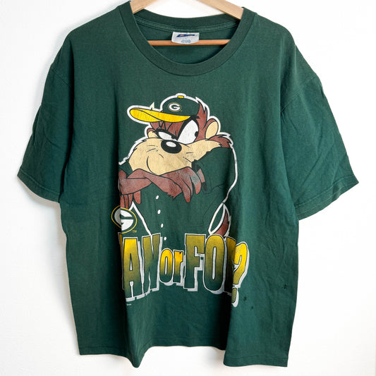 CSA タズマニアンデビル グリーンベイパッカーズ プリントTシャツ