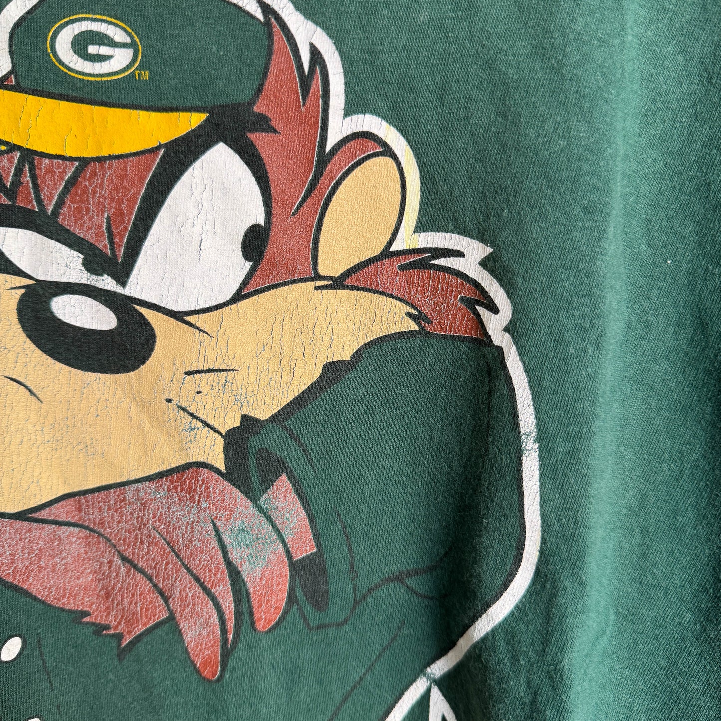 CSA タズマニアンデビル グリーンベイパッカーズ プリントTシャツ