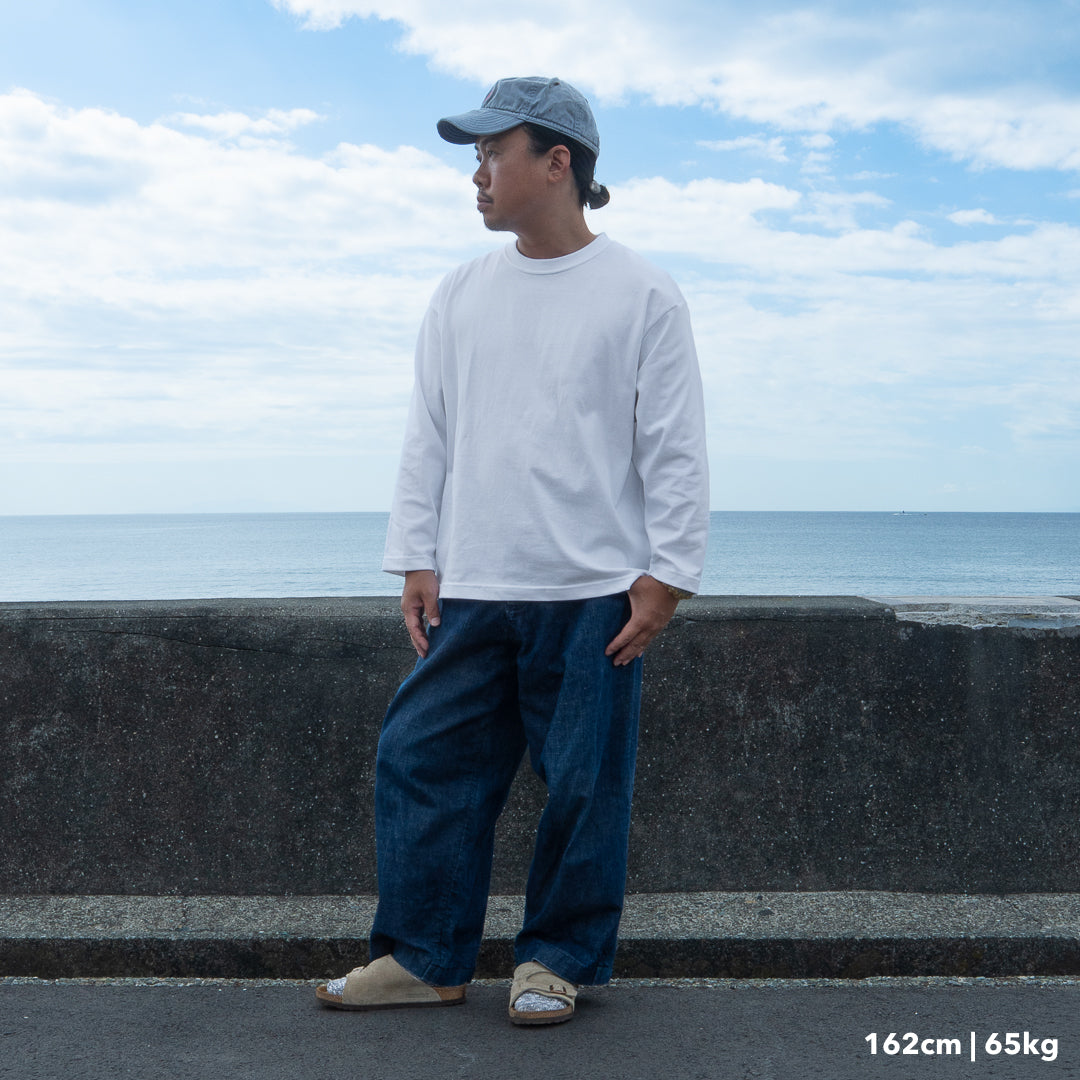 BULL ロンT:ワイド 白