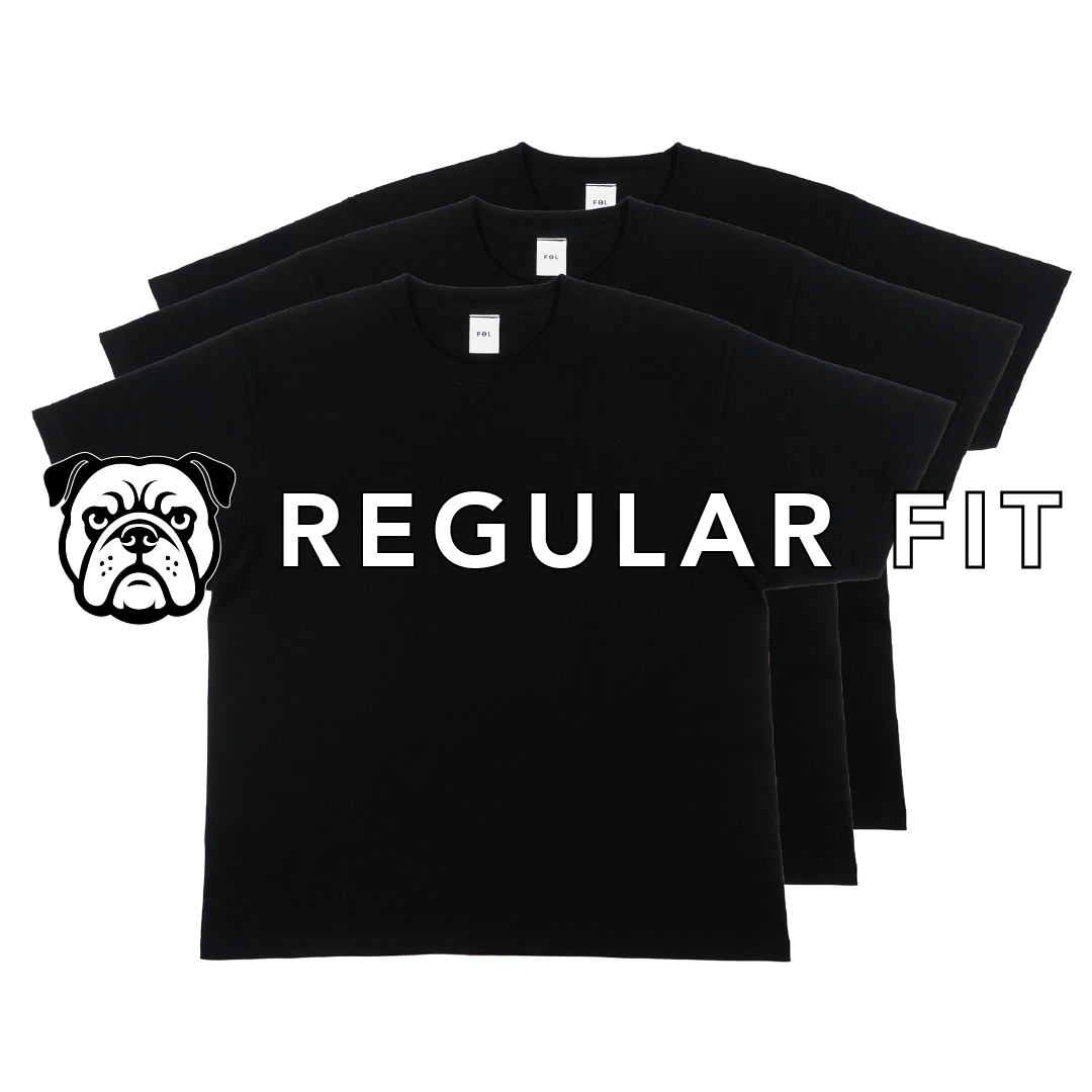 BULL T:3枚セット レギュラー(黒3枚)