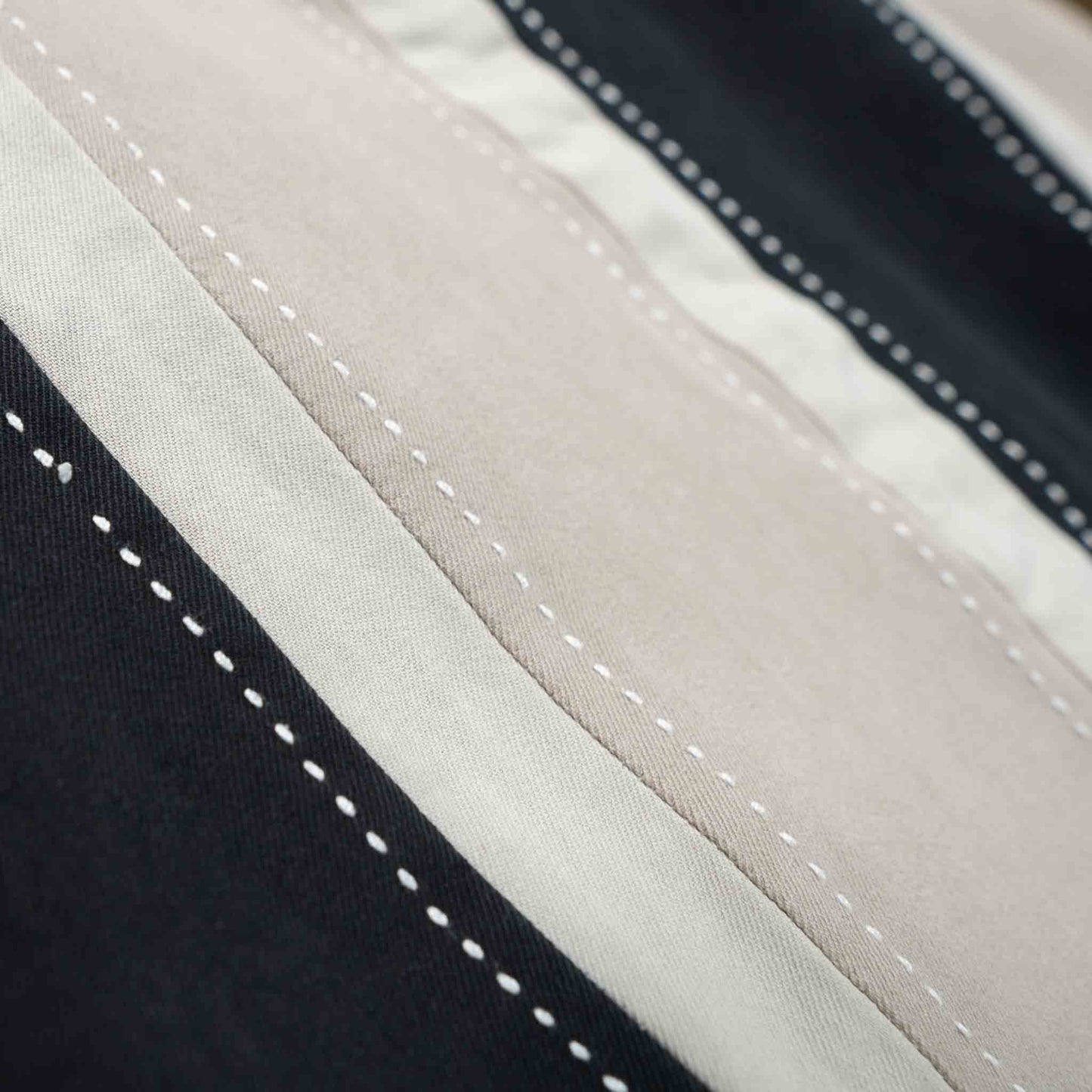 レトロストライプ柄 半袖シャツ