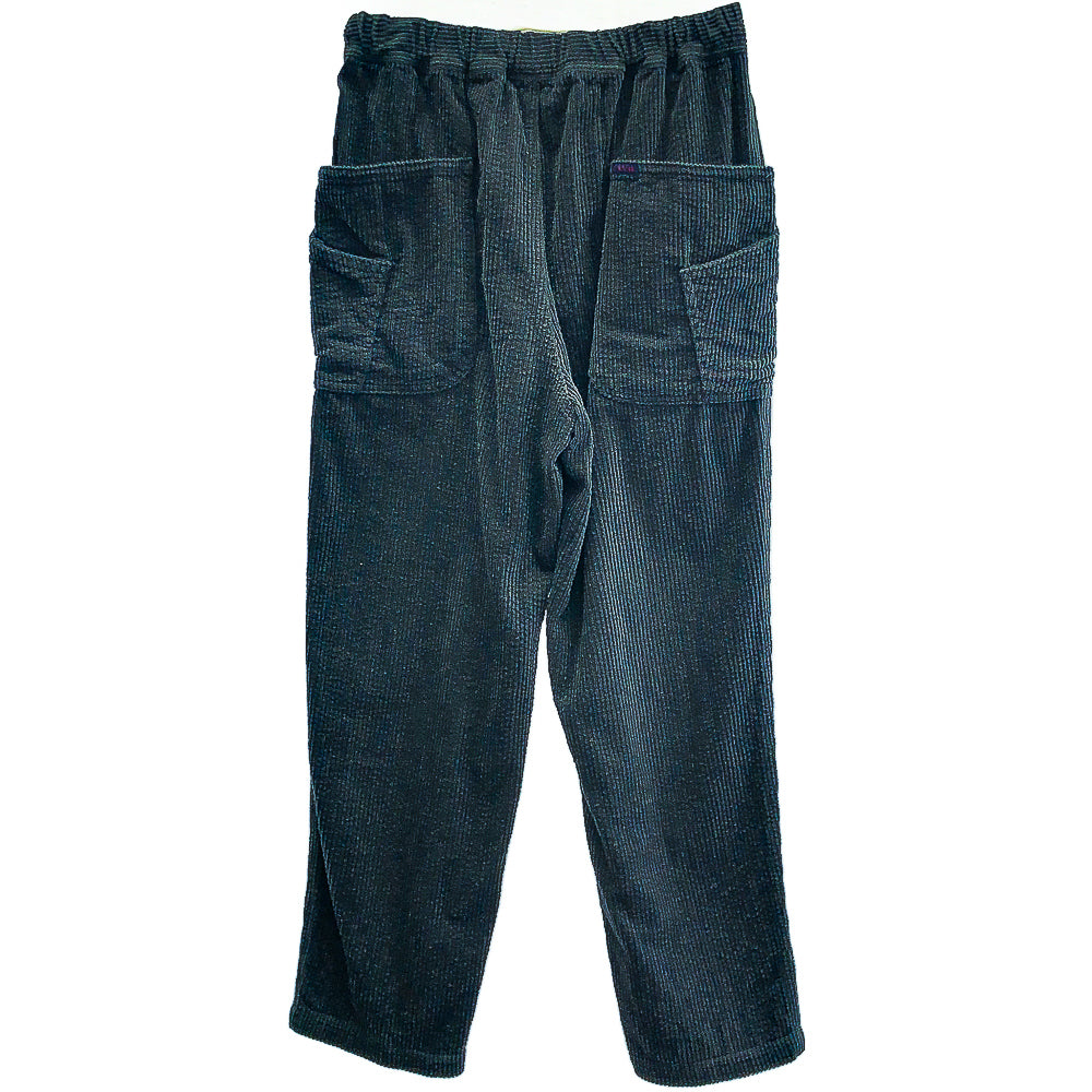 スモークグレー コーデュロイ イージーパンツ