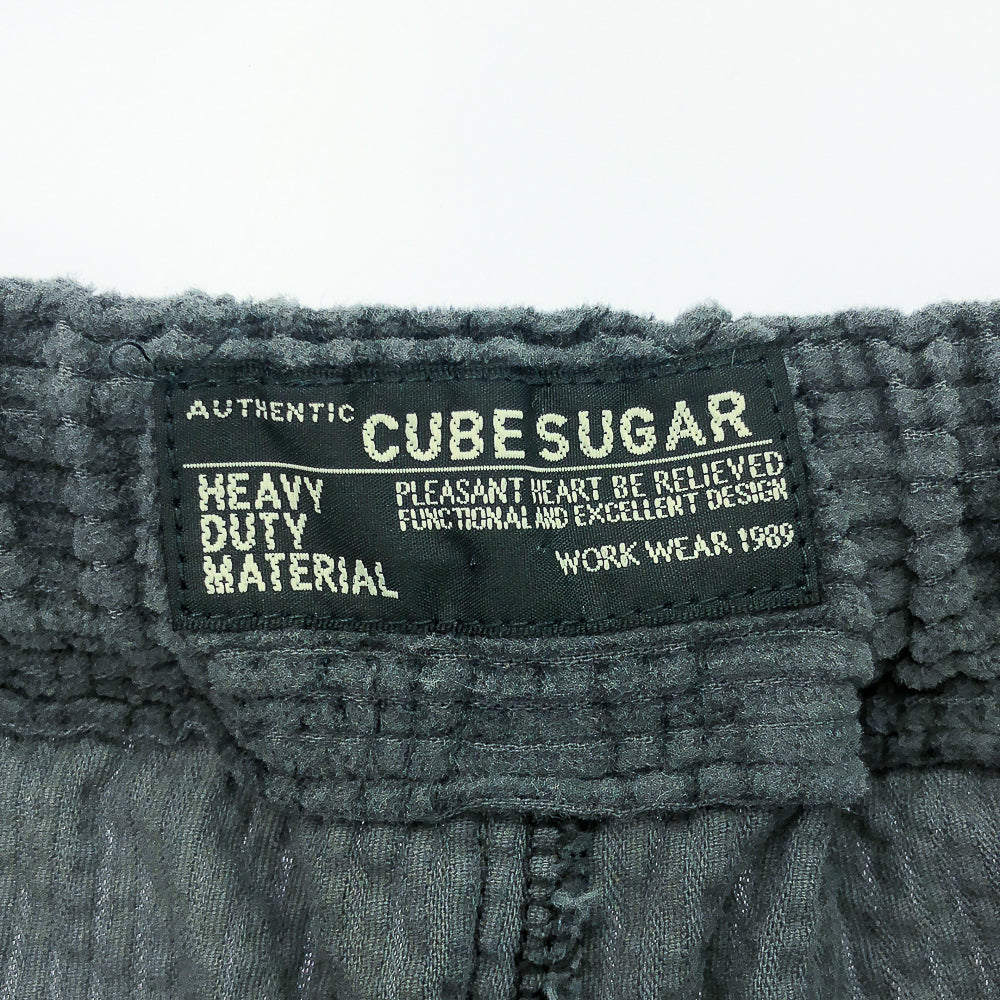 スモークグレー コーデュロイ イージーパンツ