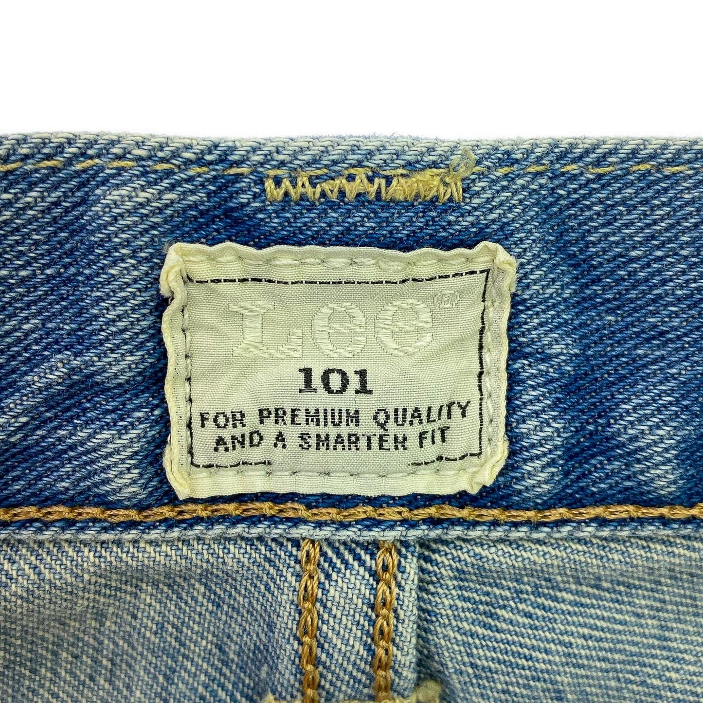 Lee 101 MADE IN JAPAN ヒゲ落ち スリムストレート デニムパンツ