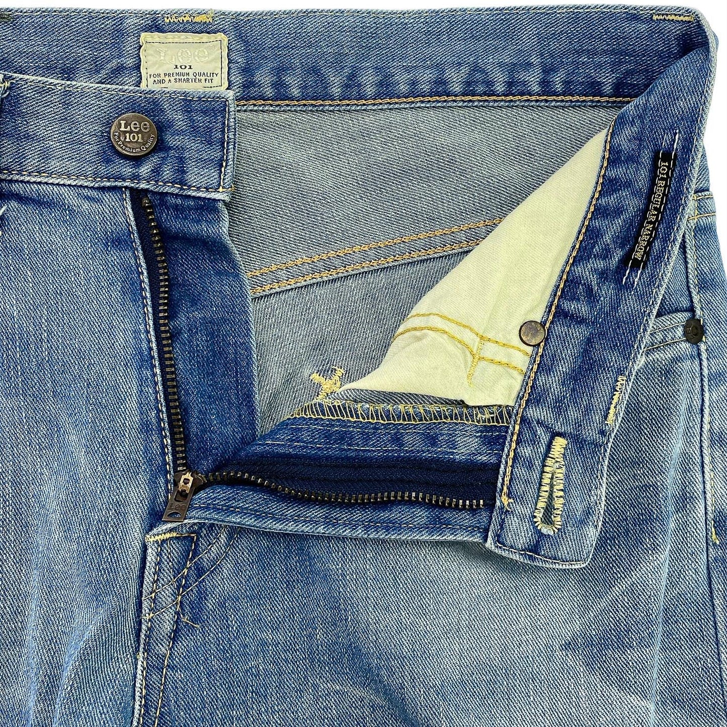 Lee 101 MADE IN JAPAN ヒゲ落ち スリムストレート デニムパンツ