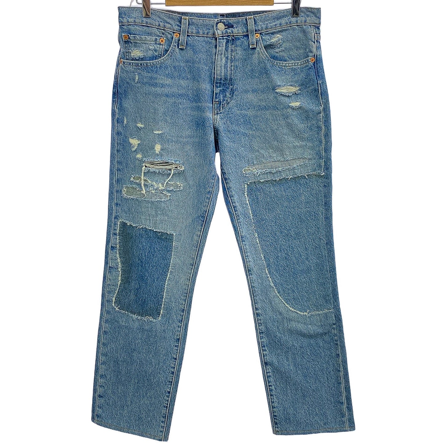 リーバイス PREMIUMライン 511 W32 リペアデザイン デニムパンツ