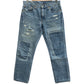 Levi's 511 リペア加工 ブルー デニムパンツ