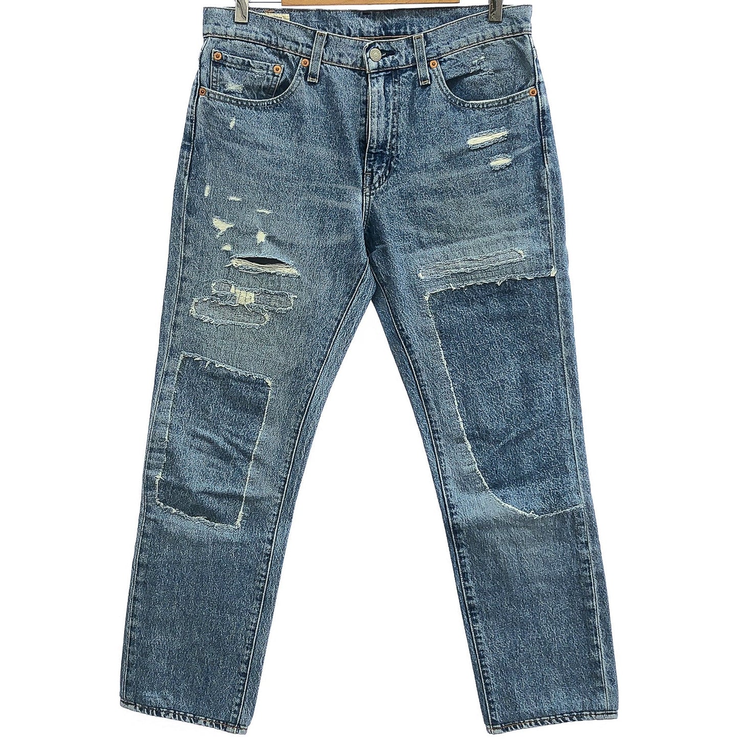 Levi's 511 リペア加工 ブルー デニムパンツ