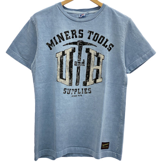 AVIREX ヘビーコットン ガーメントダイ カレッジTシャツ