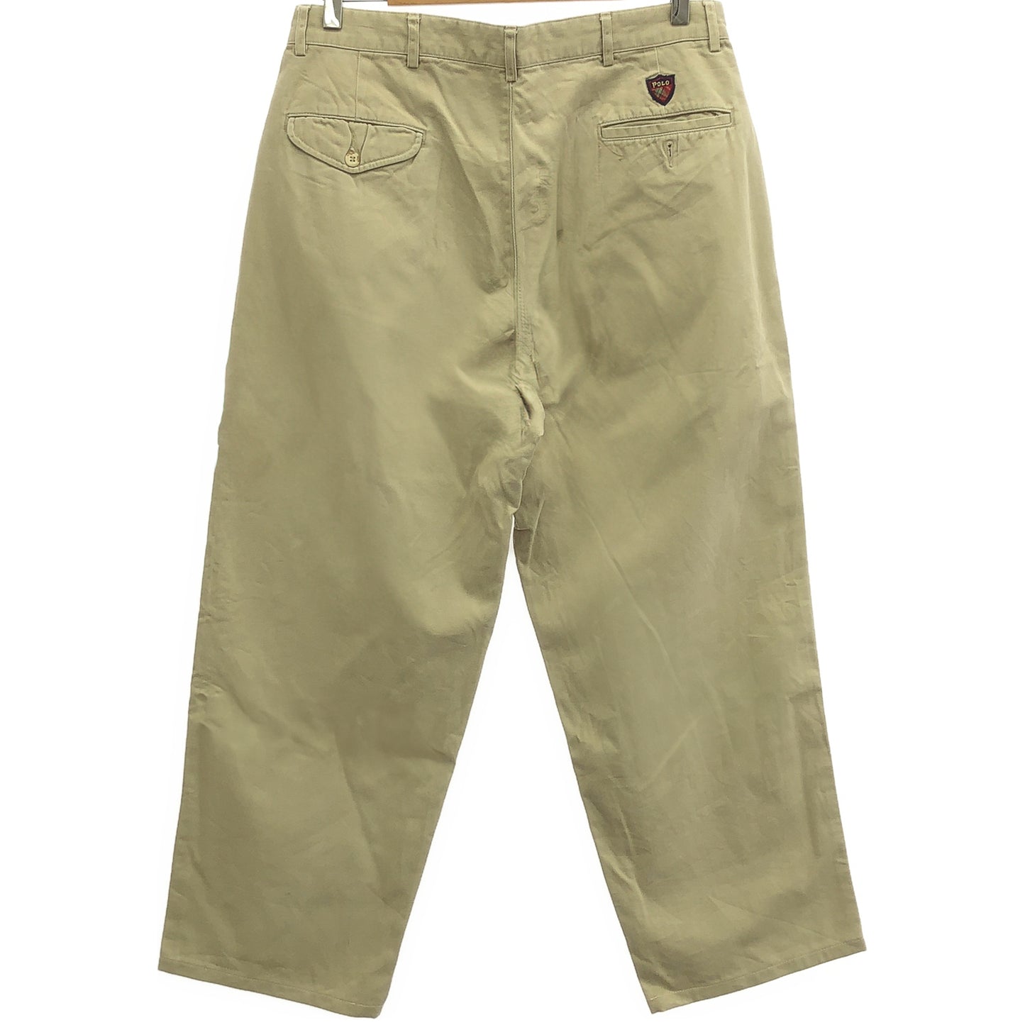 90s ラルフローレン 2タック ベージュ POLOチノ