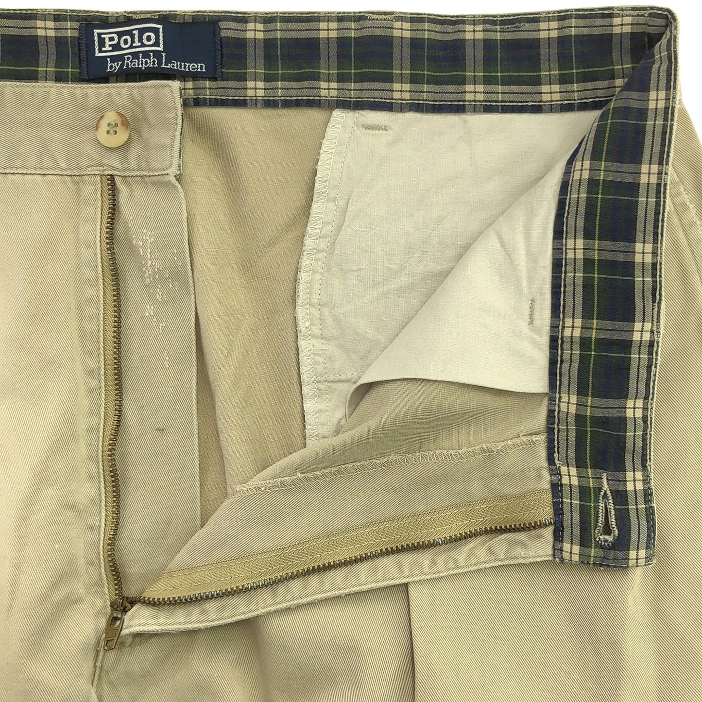 90s ラルフローレン 2タック ベージュ POLOチノ