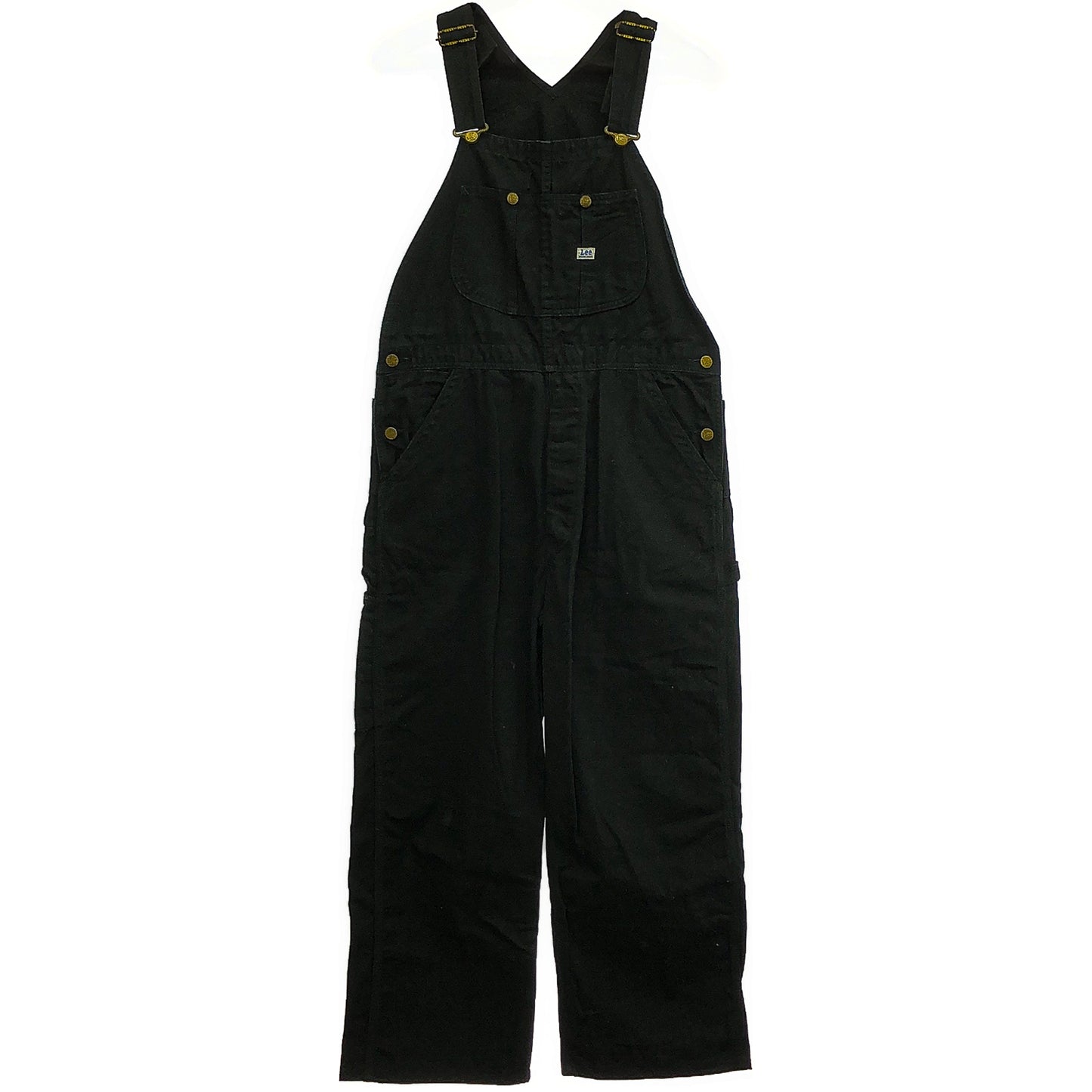 LEE ダック生地 ブラック オーバーオール