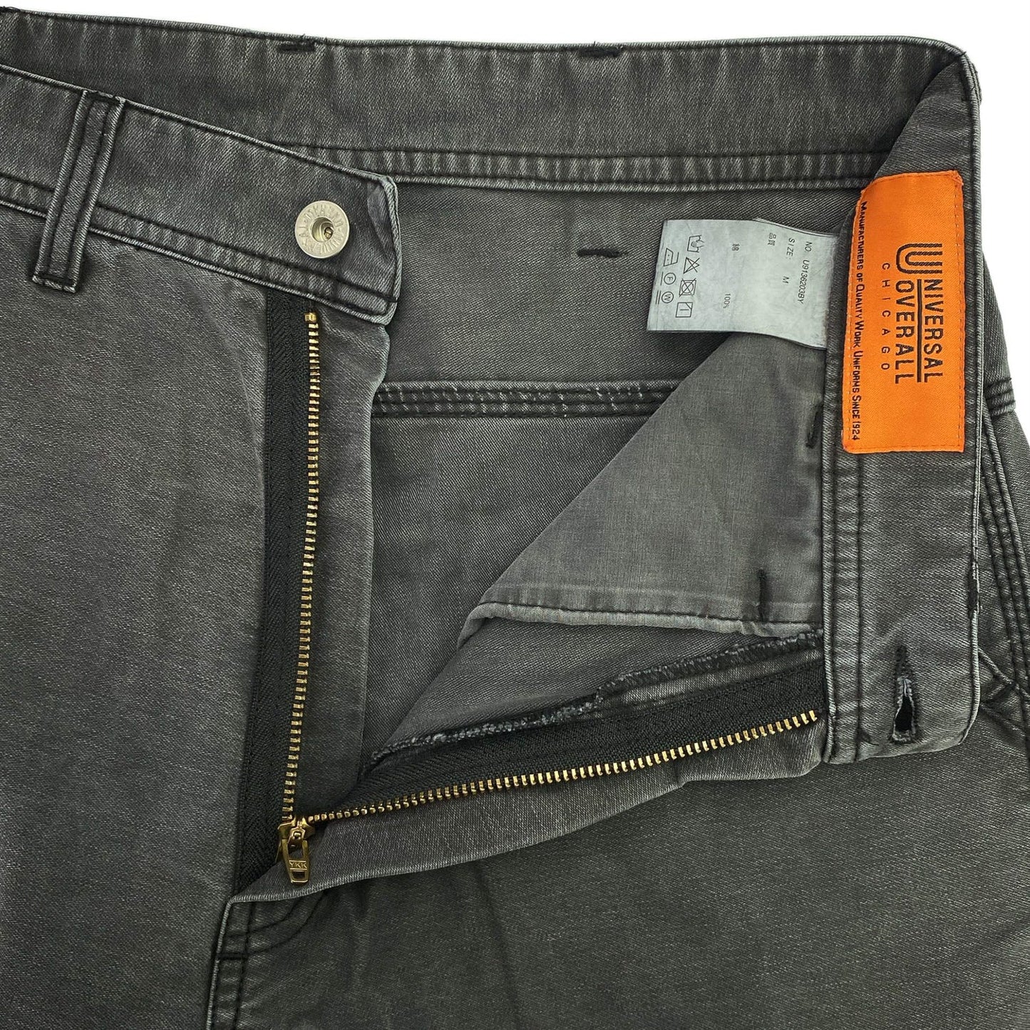 UNIVERSAL OVERALL フェードグレー ワークパンツ