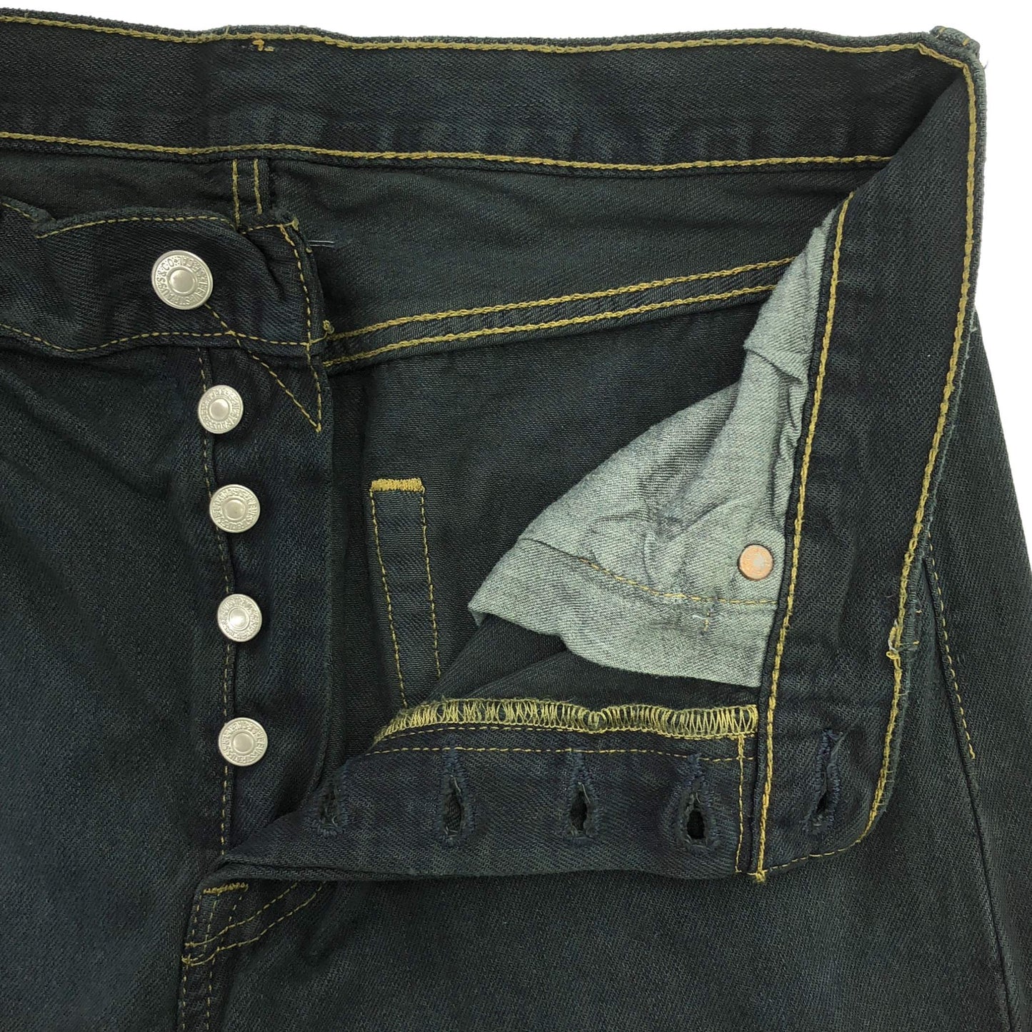 リーバイス 後染めブラック 501 W32 ジーンズ