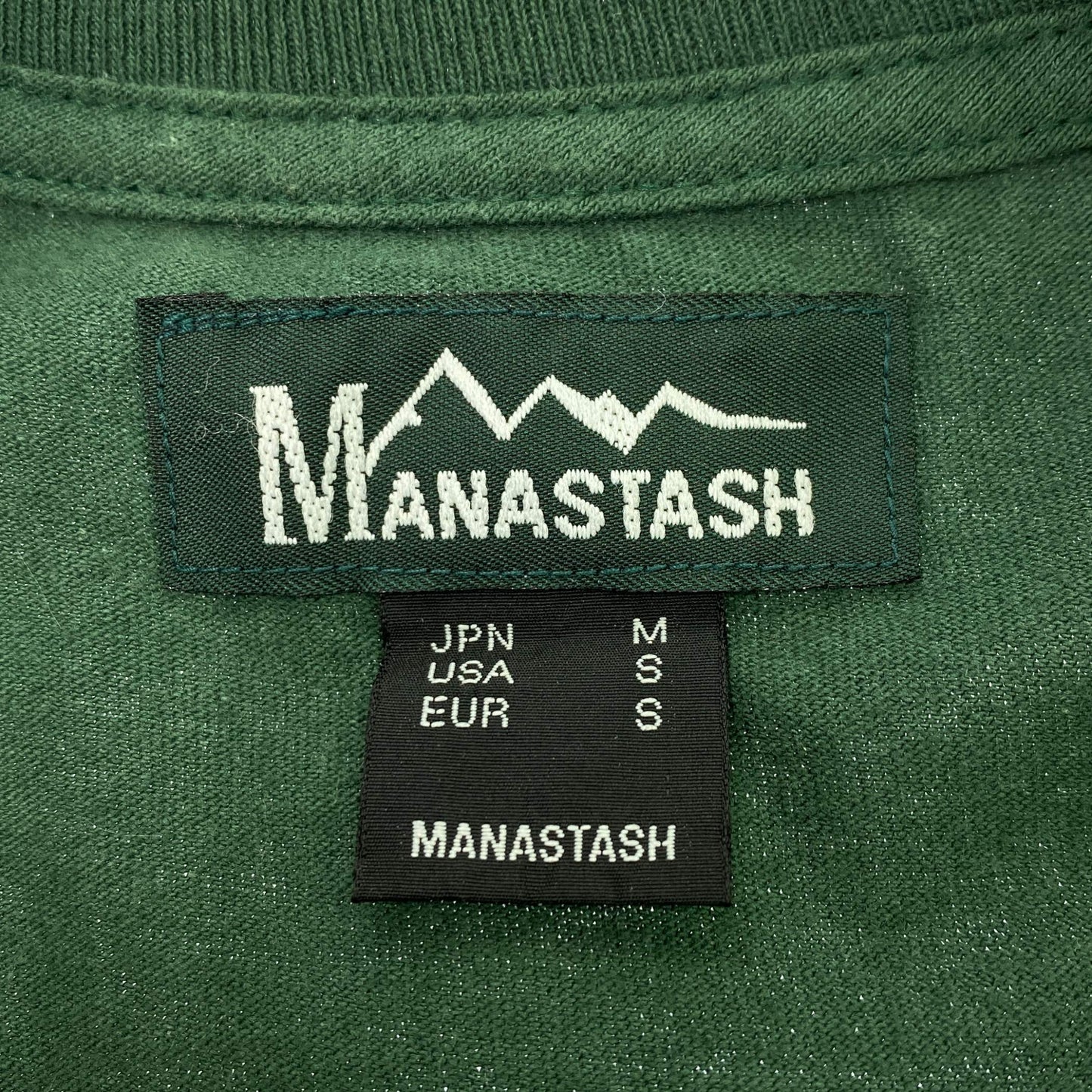 MANASTASH SUN & MOON グリーン Tシャツ