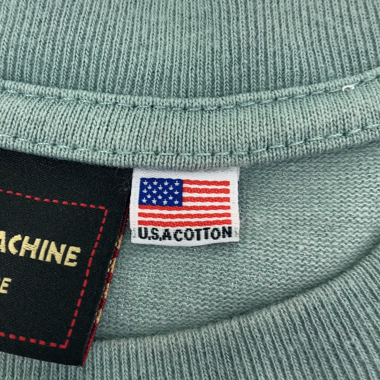 RAG MACHINE U.S.A COTTON ダスティミント 無地 Tシャツ