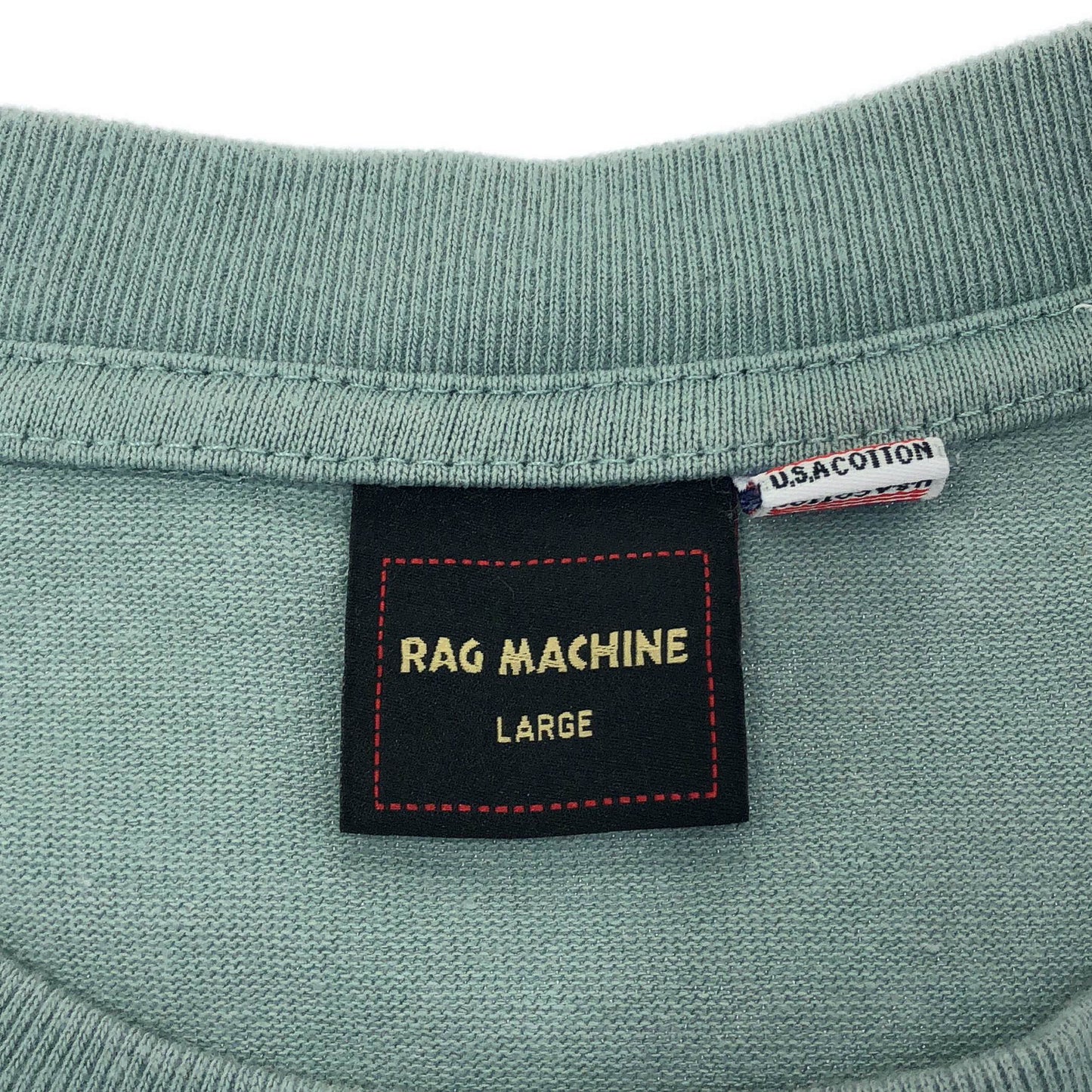RAG MACHINE U.S.A COTTON ダスティミント 無地 Tシャツ