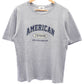 L.A.B STUDIO グレー カレッジロゴ Tシャツ