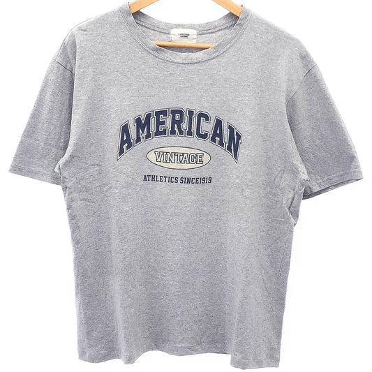 L.A.B STUDIO グレー カレッジロゴ Tシャツ