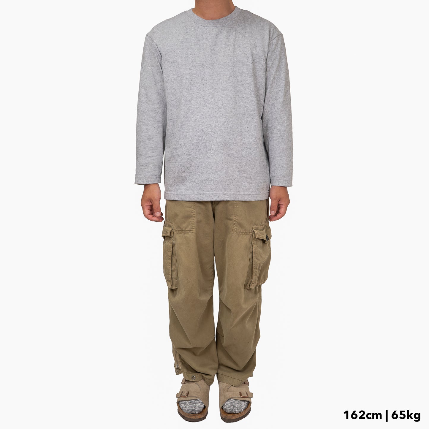 BULL ロンT：レギュラー グレー