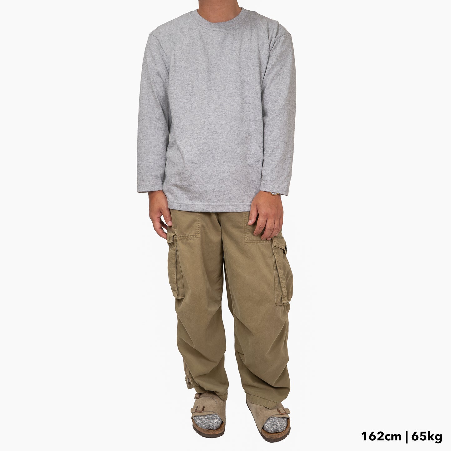 BULL ロンT：レギュラー グレー