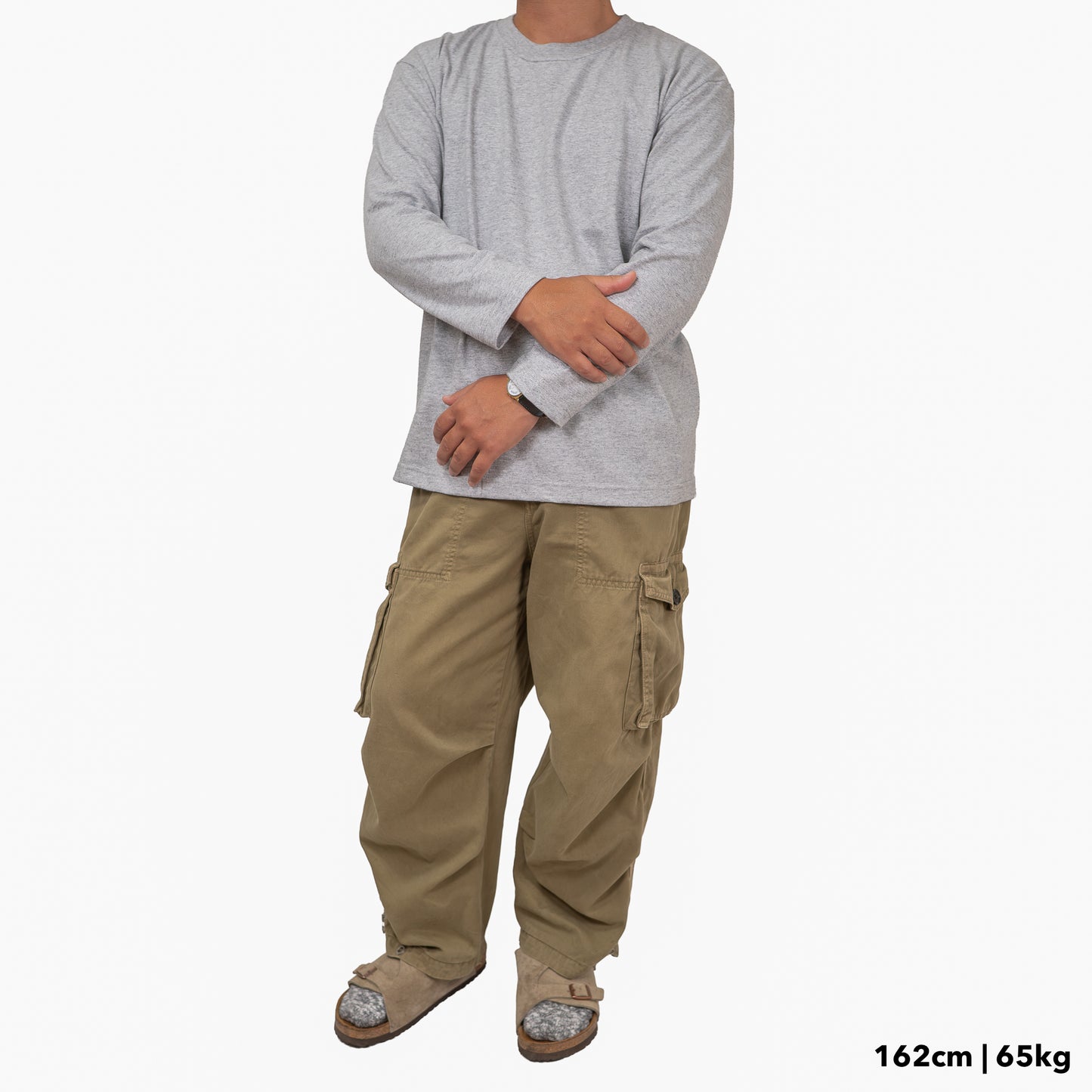 BULL ロンT：レギュラー グレー