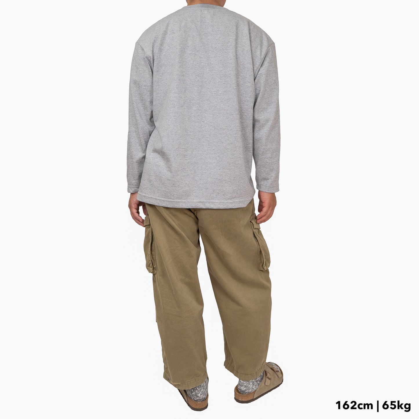 BULL ロンT：レギュラー グレー