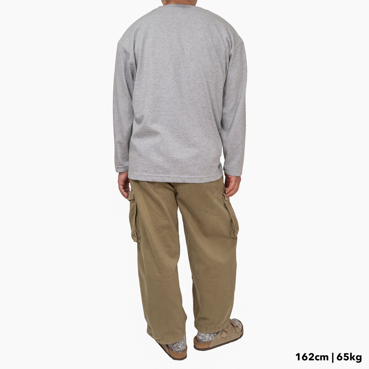 BULL ロンT：ワイド グレー