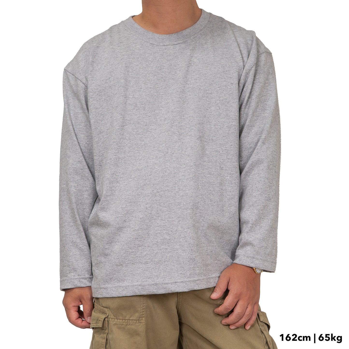 BULL ロンT：ワイド グレー