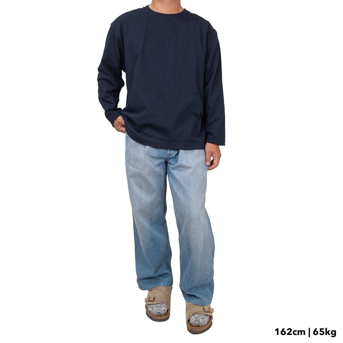 BULL ロンT：ワイド ネイビー