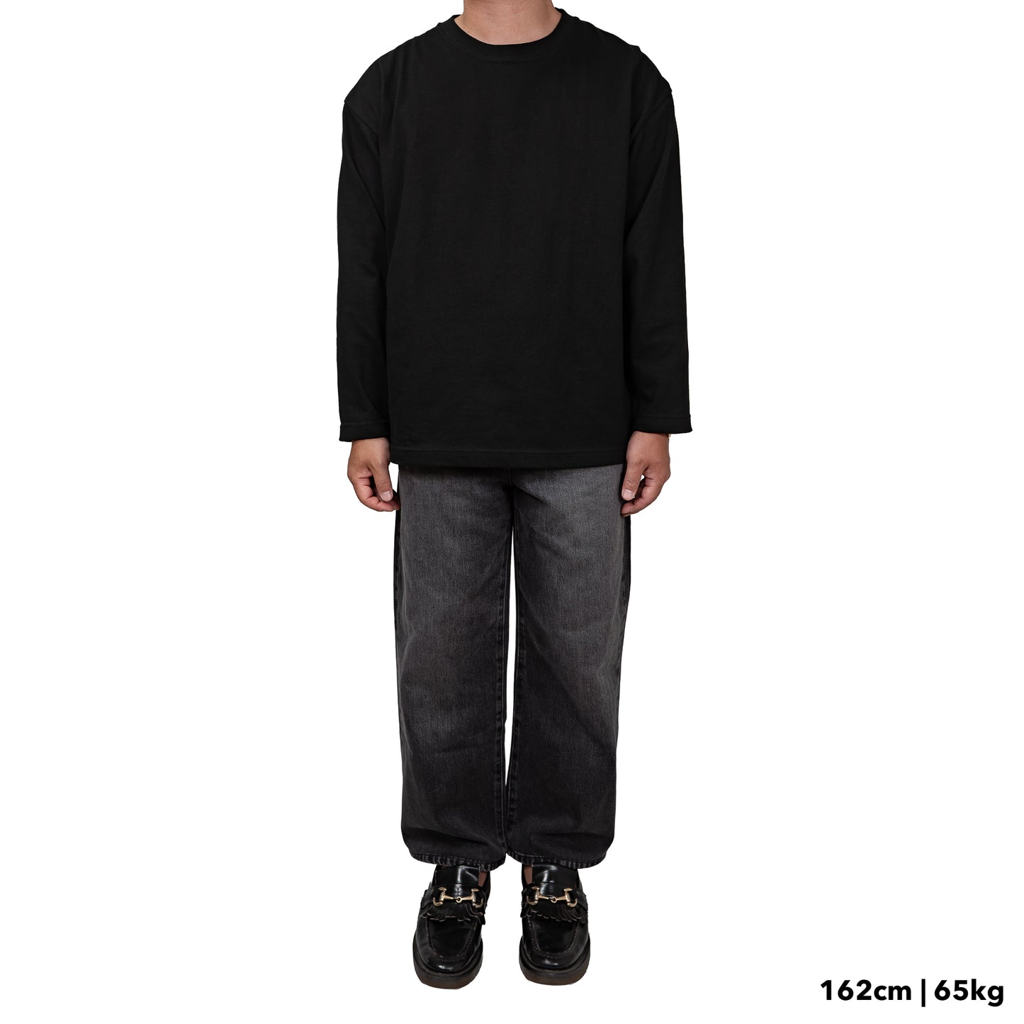 BULL ロンT：ワイド 黒