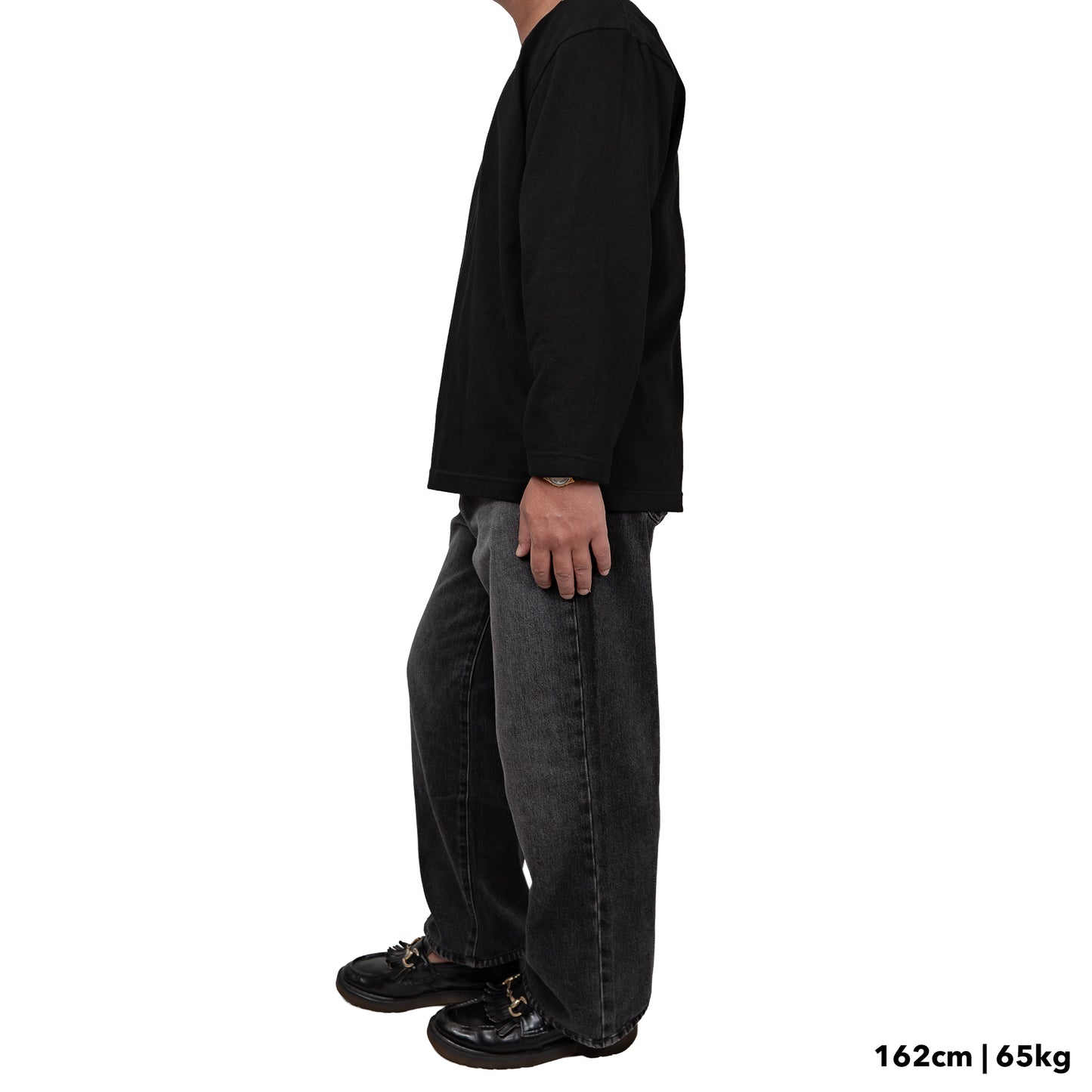 BULL ロンT：ワイド 黒