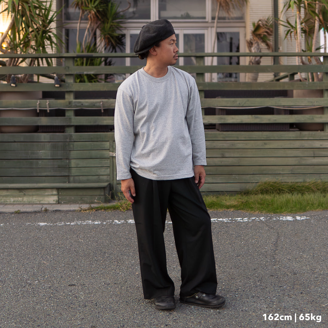 BULL ロンT：レギュラー グレー