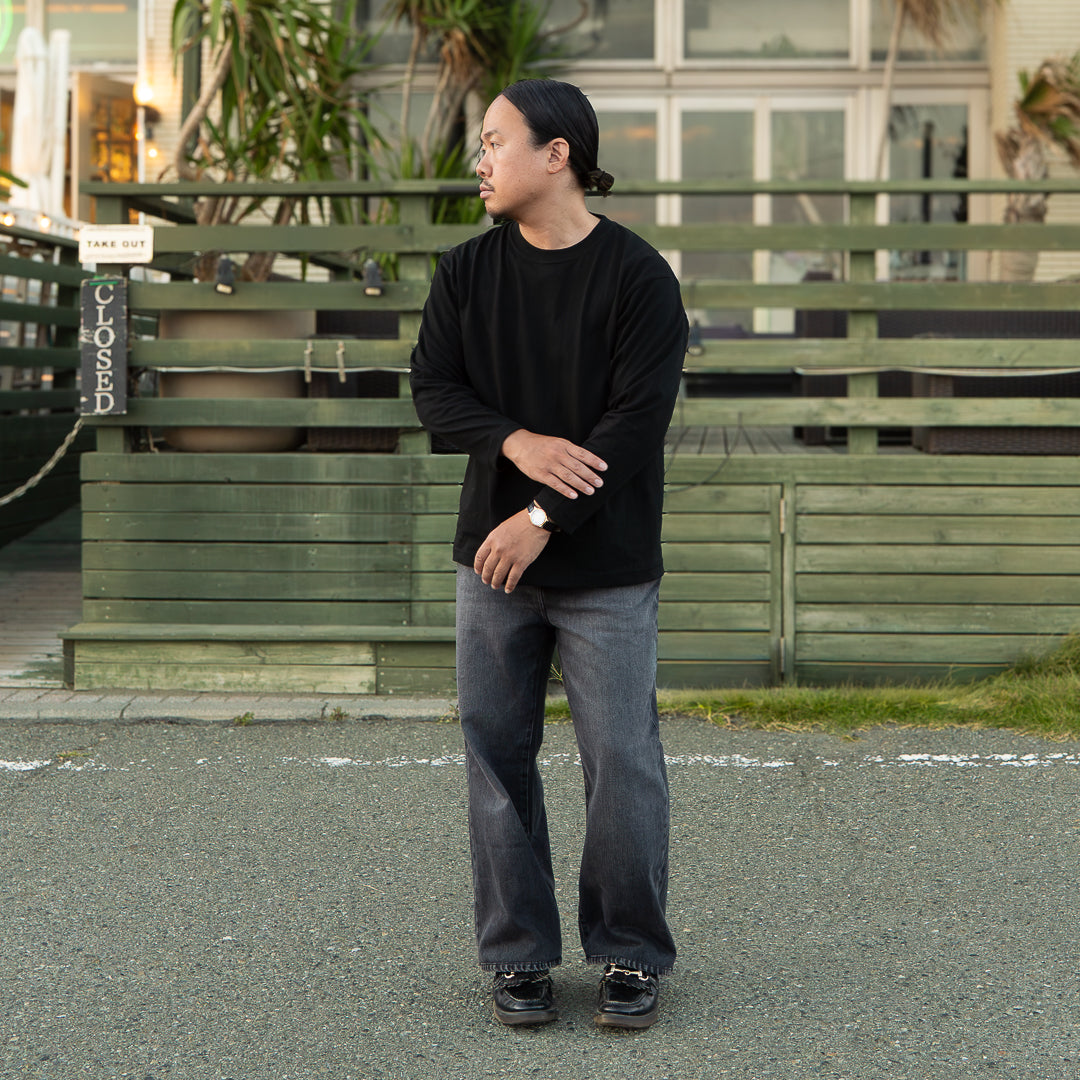 BULL ロンT｜短丈 幅広 厚手【FOL公式】身長160cm前後の男性向け – FOL