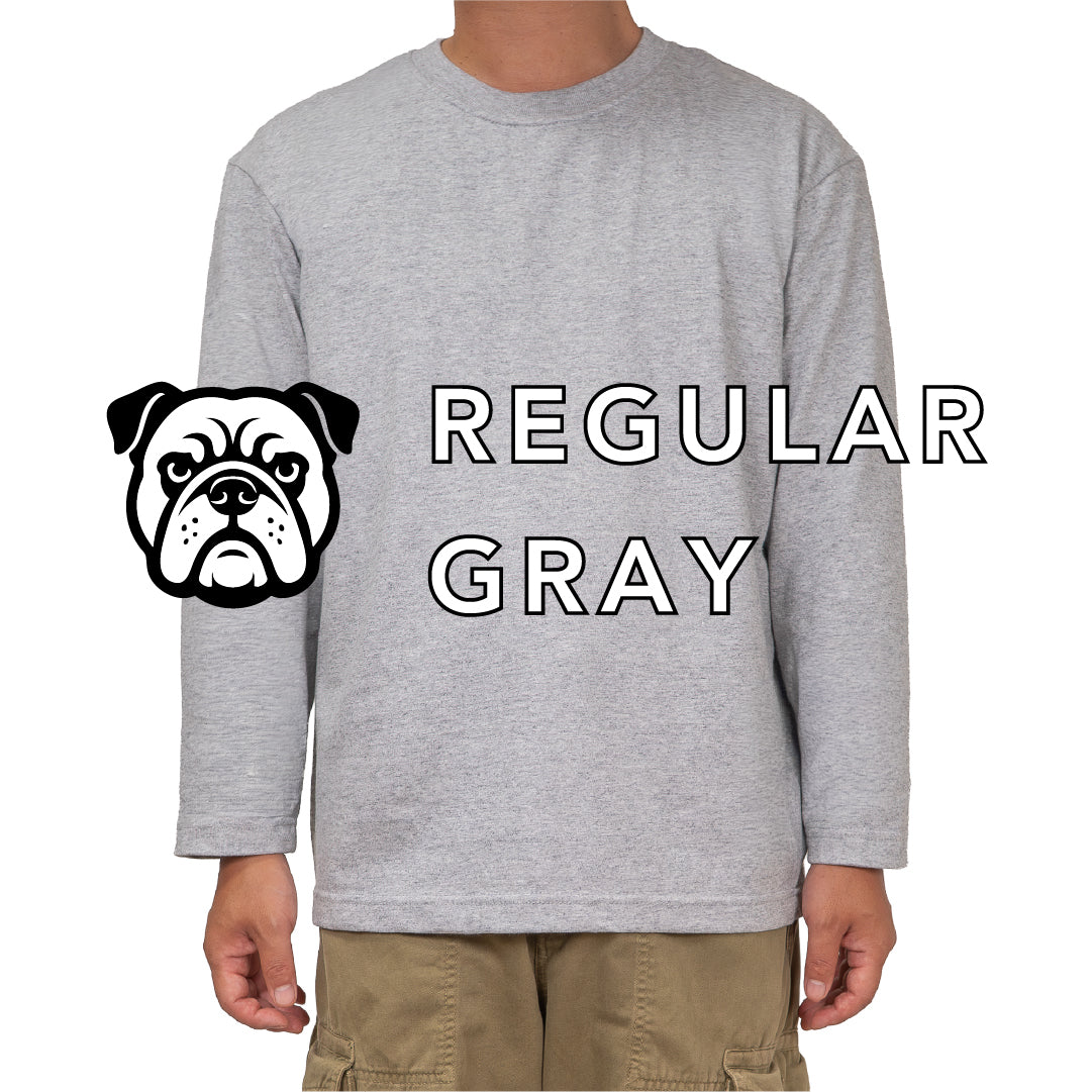 BULL ロンT：レギュラー グレー