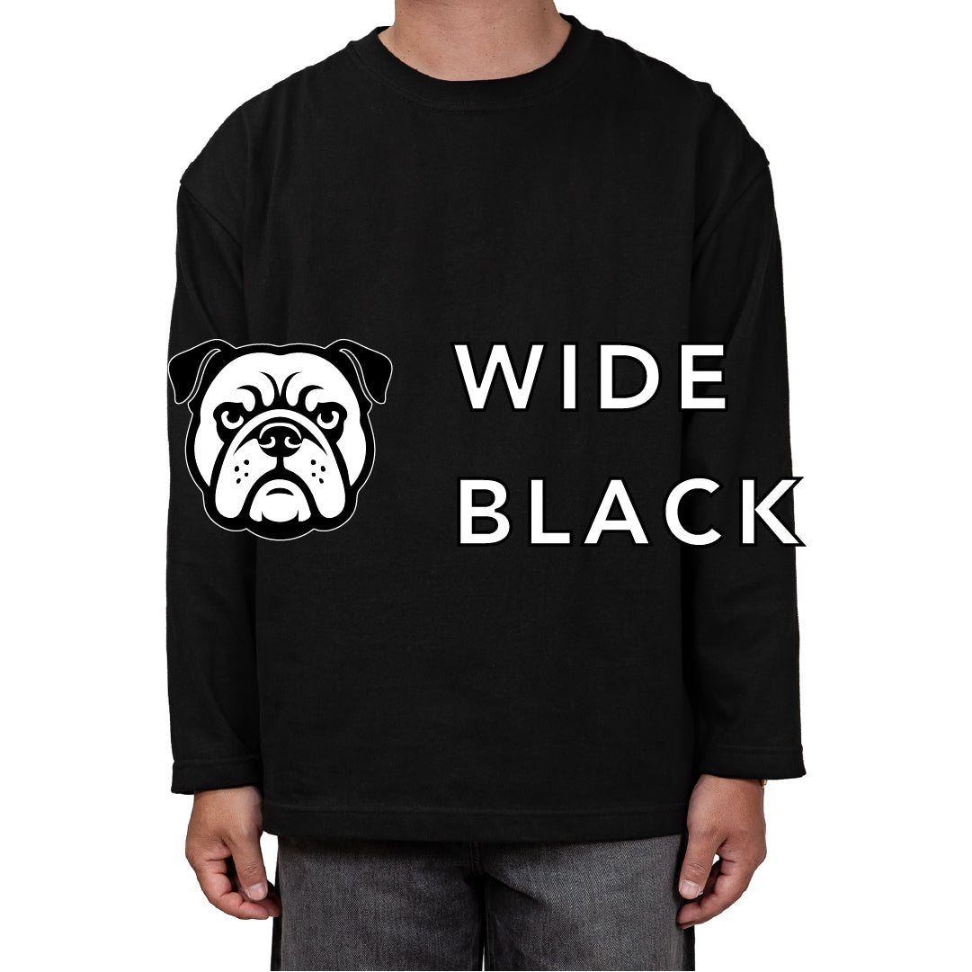 BULL ロンT：ワイド 黒