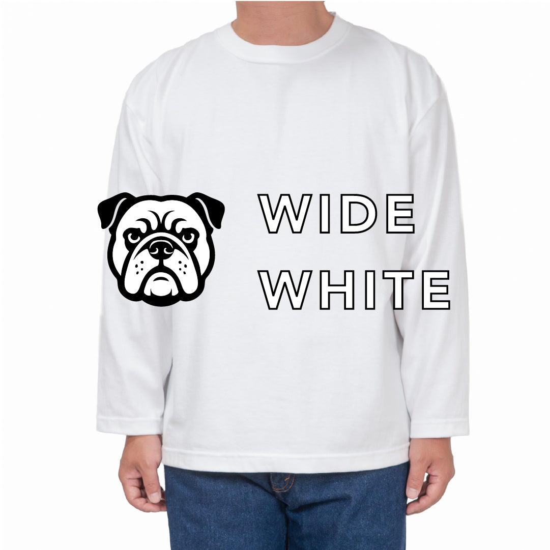 BULL ロンT：ワイド 白