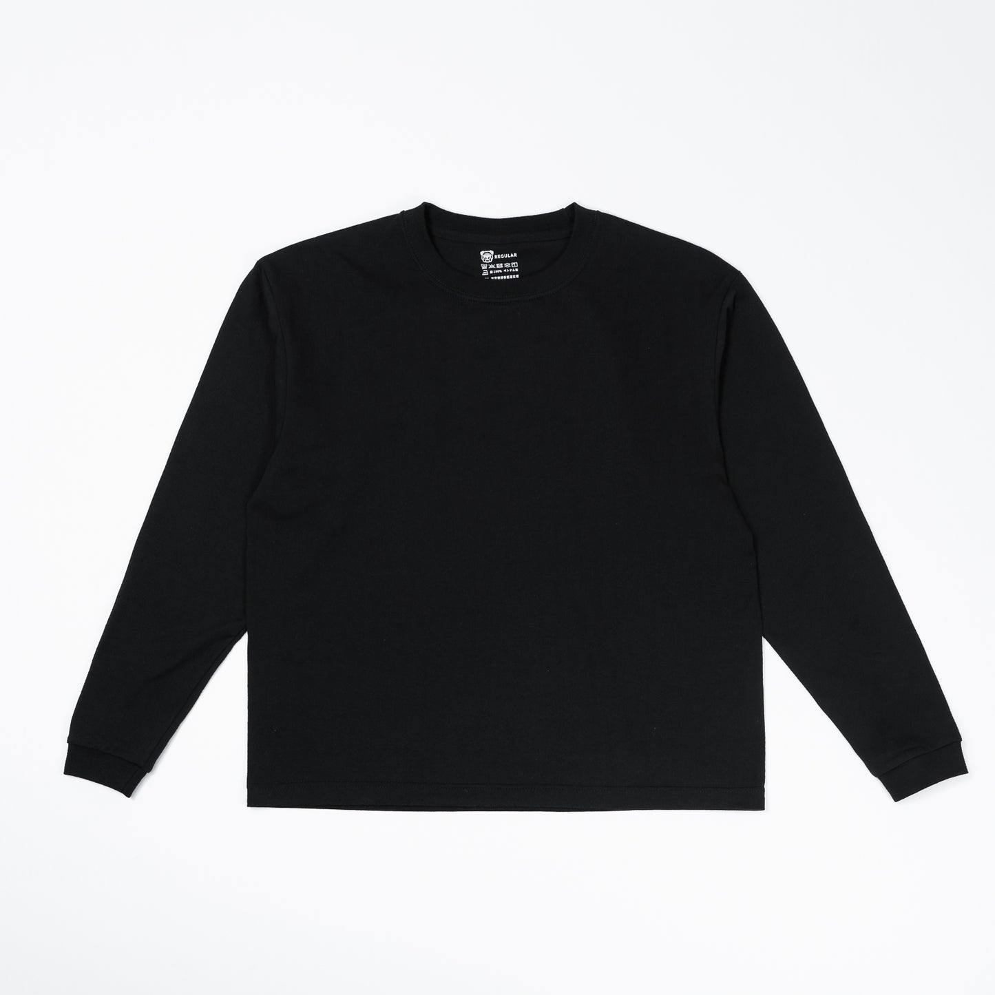 BULL ロンT（袖リブ）：レギュラー 黒