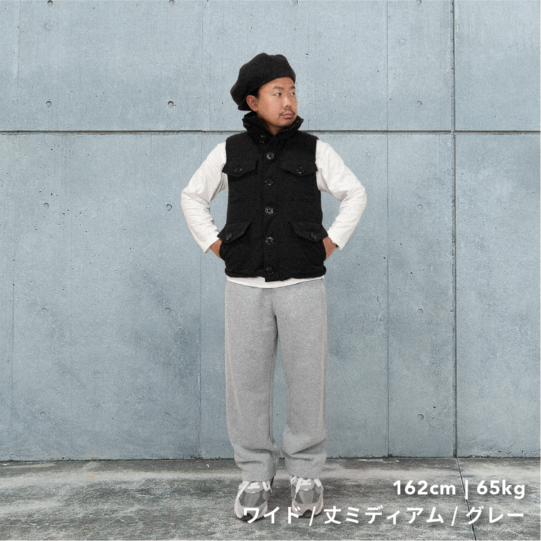 BULL パンツ：ワイド / 丈ロング/ グレー