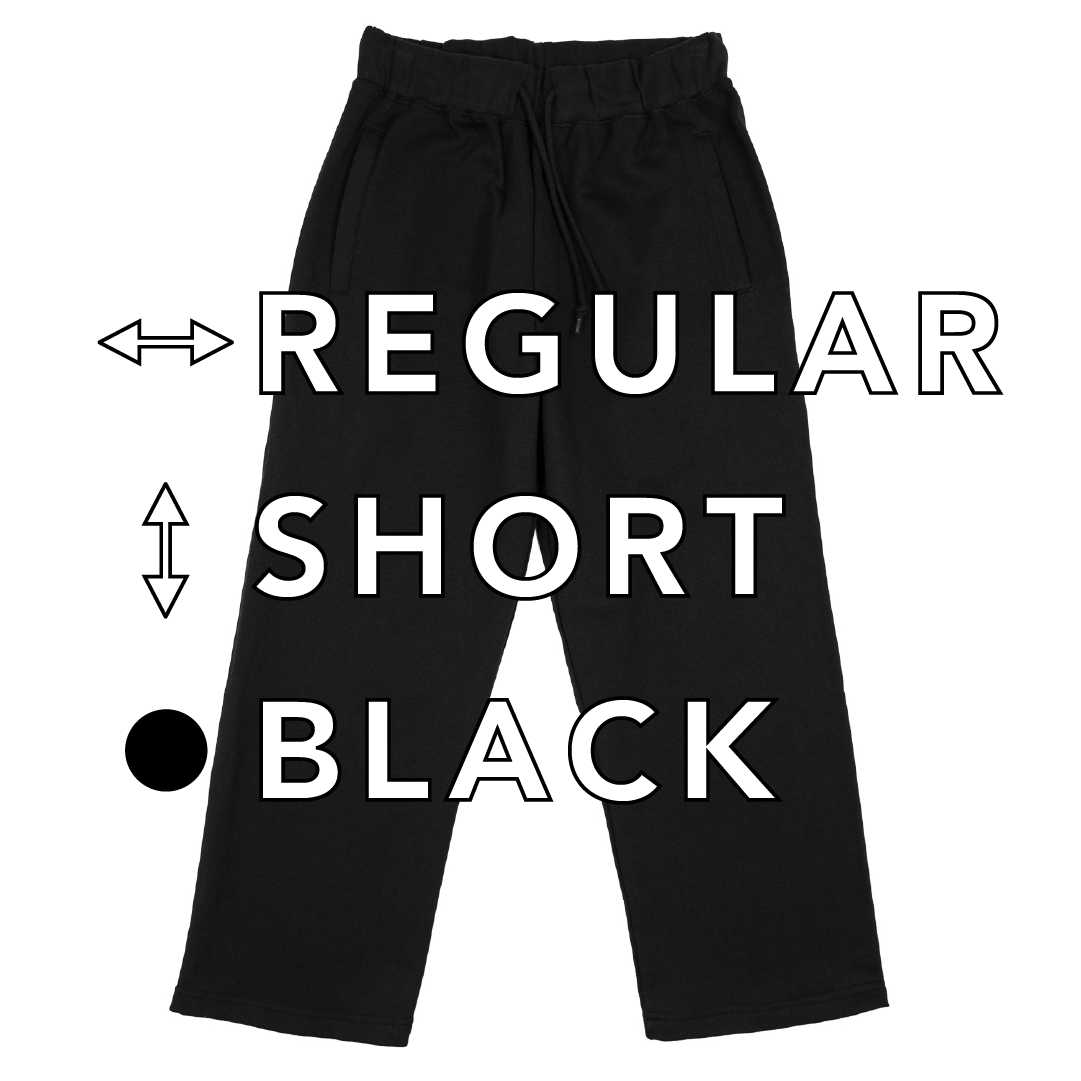 BULL パンツ：レギュラー / 丈ショート / ブラック