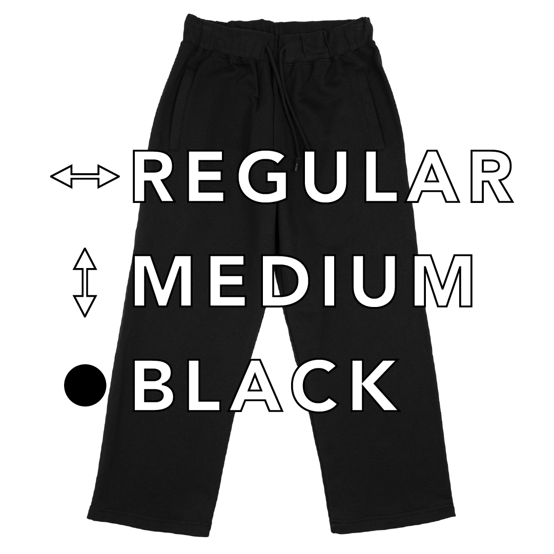 BULL パンツ：レギュラー / 丈ミディアム/ ブラック