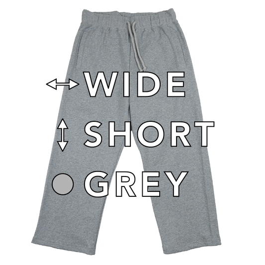 BULL パンツ：ワイド / 丈ショート / グレー