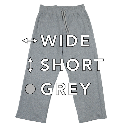 BULL パンツ：ワイド / 丈ショート / グレー