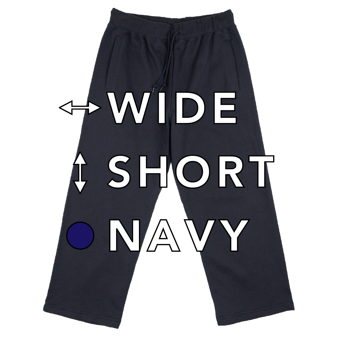BULL パンツ：ワイド / 丈ショート / ネイビー