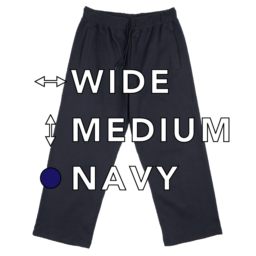 BULL パンツ：ワイド / 丈ミディアム/ ネイビー